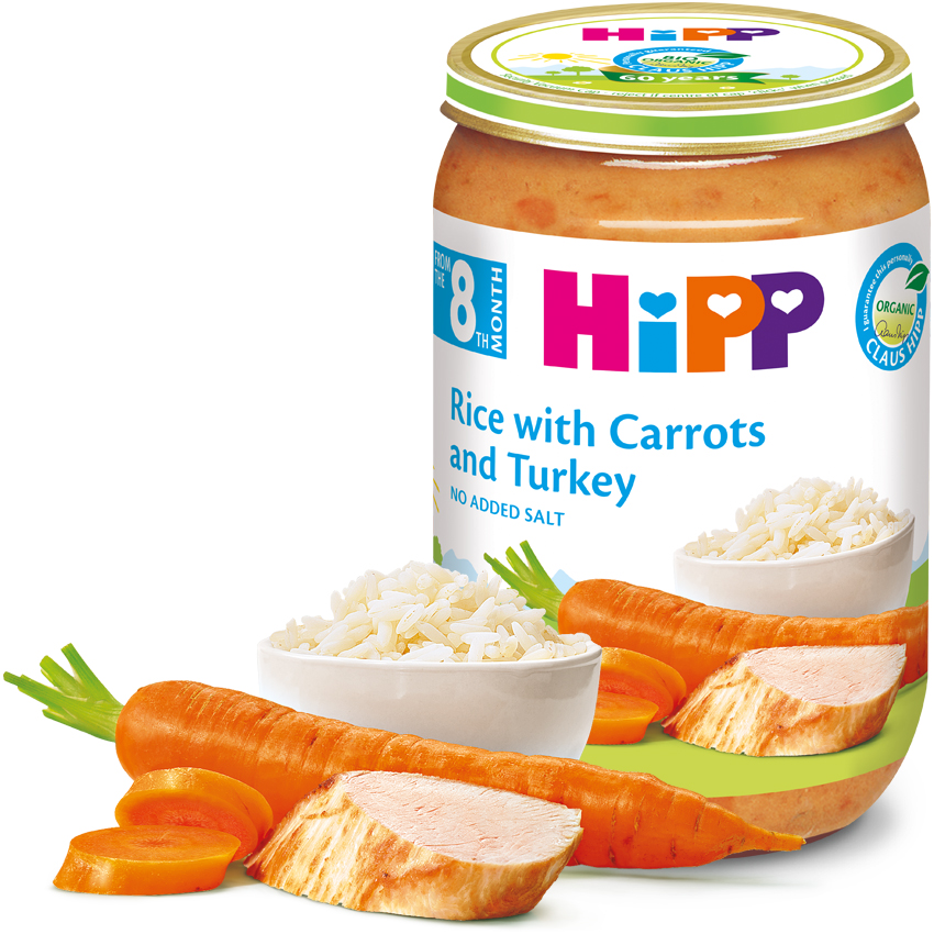 ინდაური - ბრინჯითა და სტაფილოთი | HiPP ორგანული